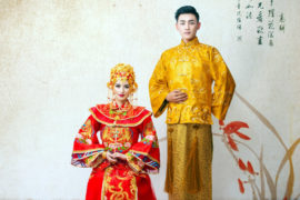 картинка жениха и невесты в Китае